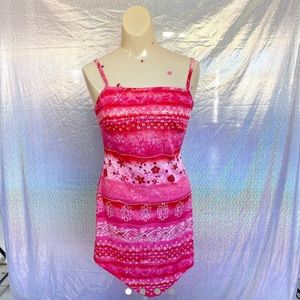 Vintage 1990’s Pink Floral Mini Dress